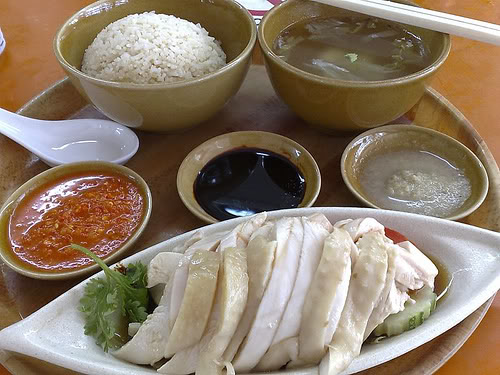 Nguyên liệu cho món cơm gà Hải Nam